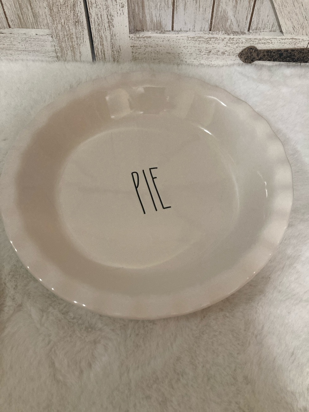 Rae Dunn Ceramic Pie Dish